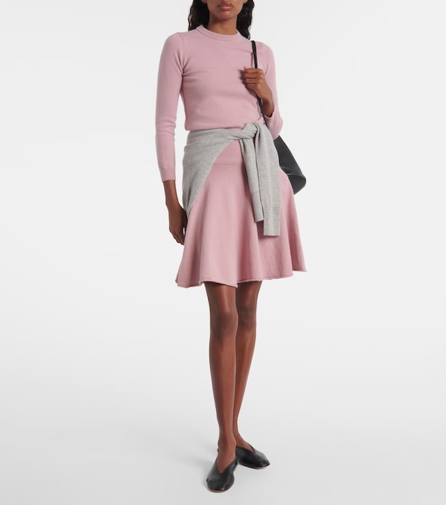 Extreme Cashmere N°379 Girl cashmere-blend miniskirt