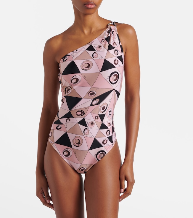 Pucci Occhi one-shoulder swimsuit