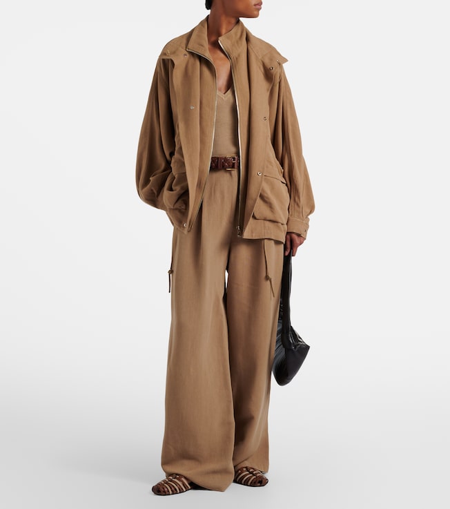 The Frankie Shop Marfa pleated wide-leg pants