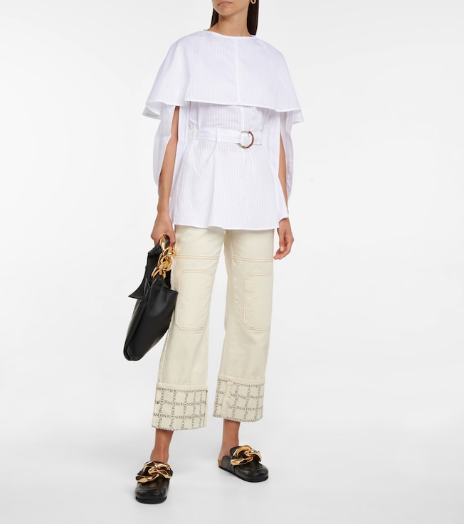 Jw Anderson Belted cotton minidress