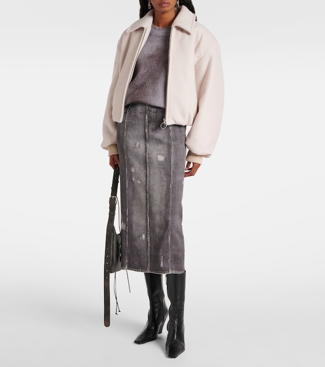 Acne Studios Wool-blend bomber jacket