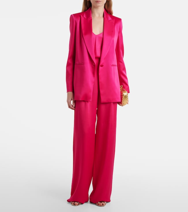 Max Mara Max Mara Galazia satin blazer