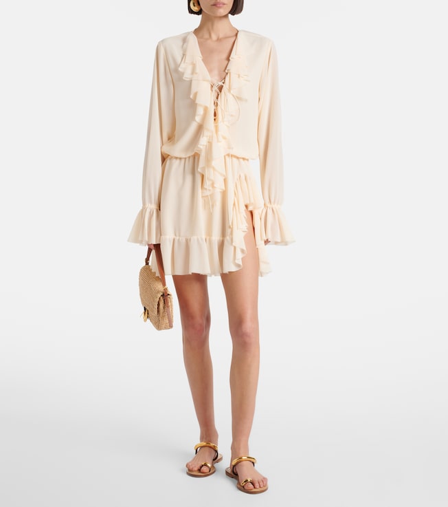 Bananhot Bellen ruffled minidress