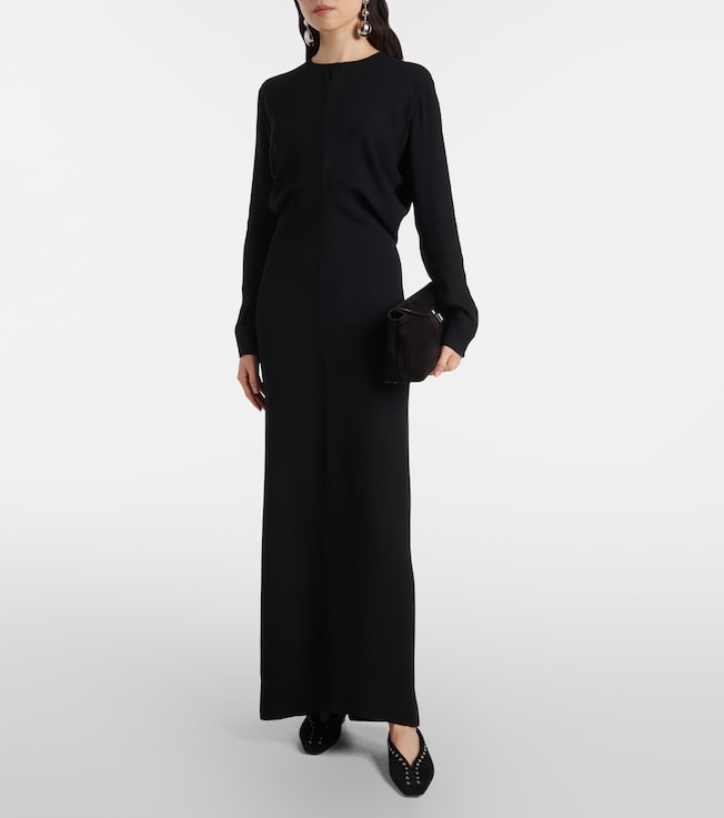 TOTEME Draped cady maxi dress