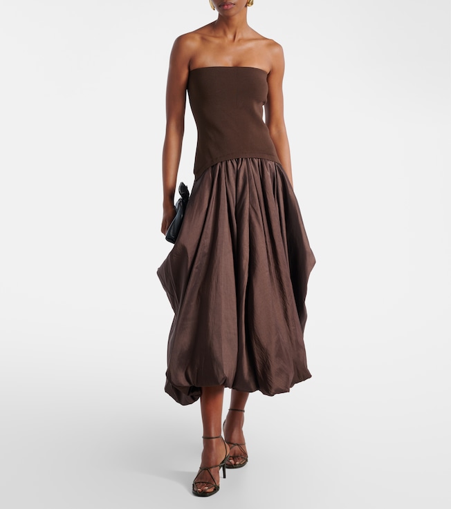 SIMKHAI Izzy taffeta midi dress
