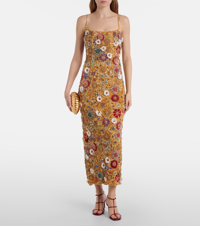 Rachel Gilbert Francesca embellished cocktail dress