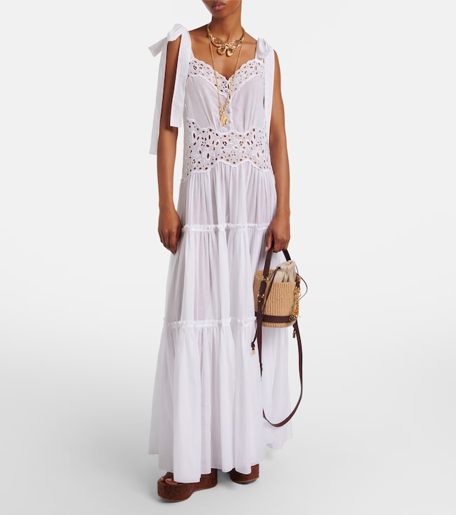 Chloé Cotton voile maxi dress