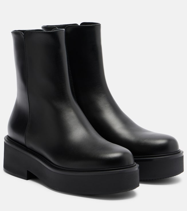 GIANVITO ROSSI Hiro leather ankle boots