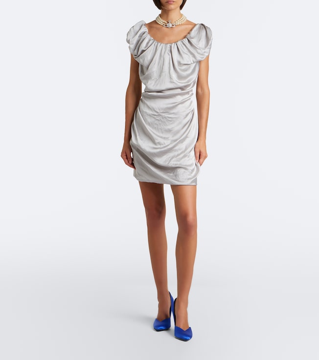 Vivienne Westwood Ginnie Amber draped minidress