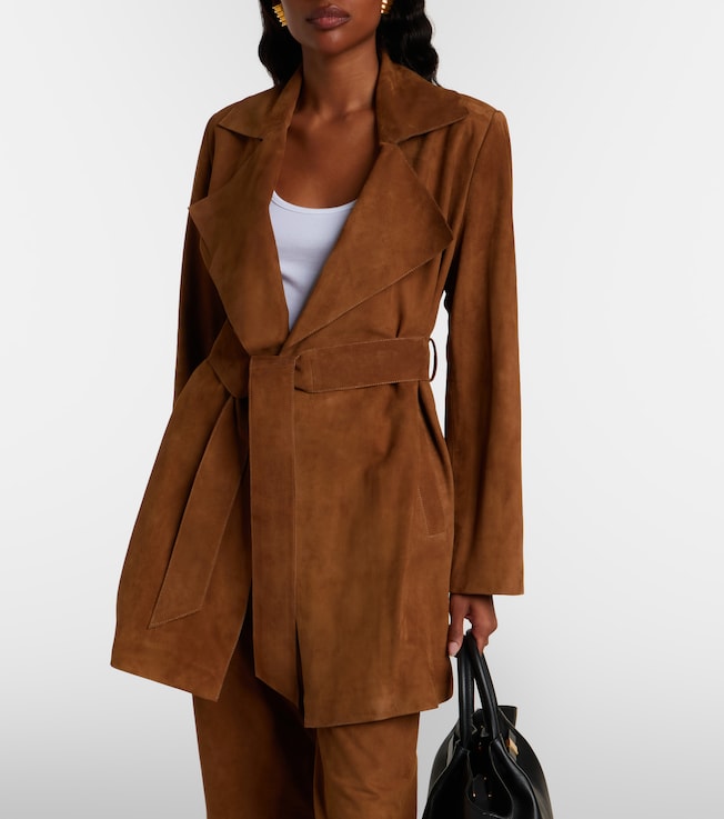NOUR HAMMOUR Kerry suede coat