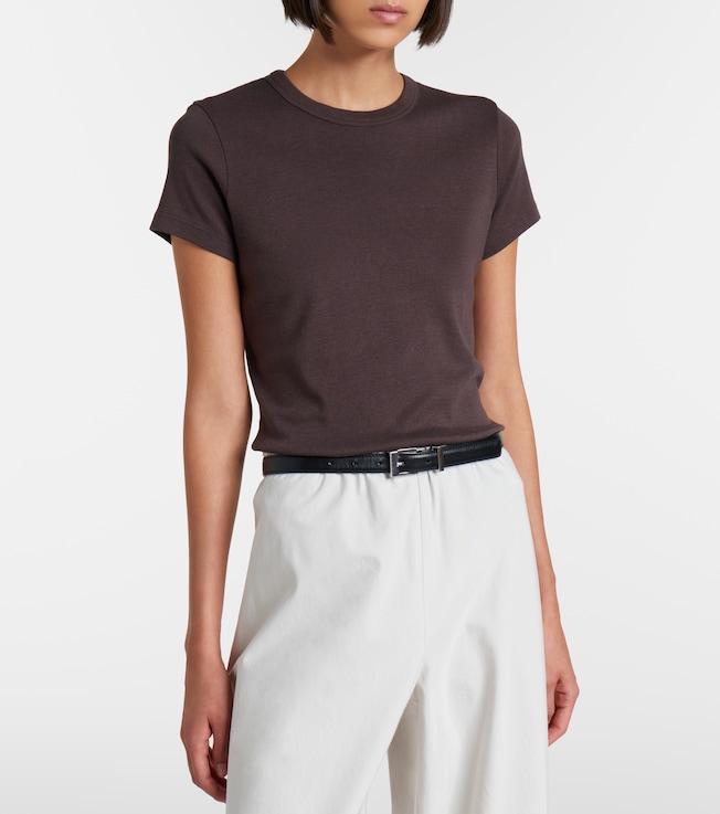 Vince '90s Shrunken cotton-blend T-shirt