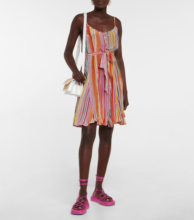 Velvet Tiana striped minidress