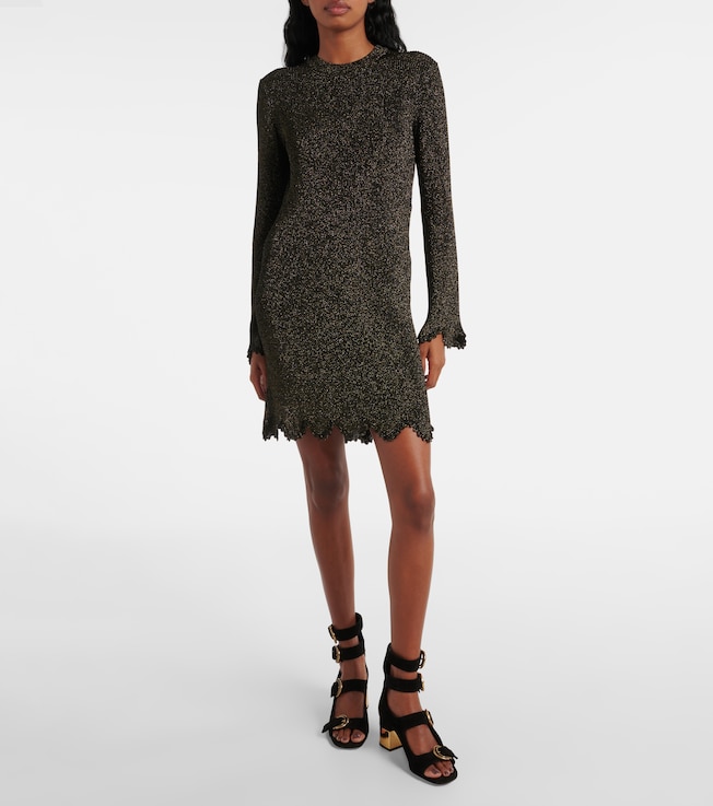 Chloé Scalloped sweater dress