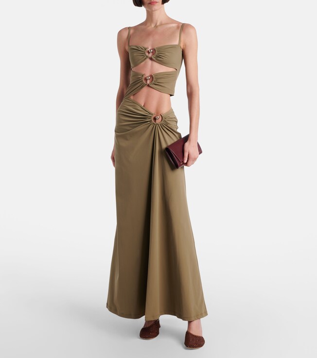 Christopher Esber Orbit ruched maxi dress