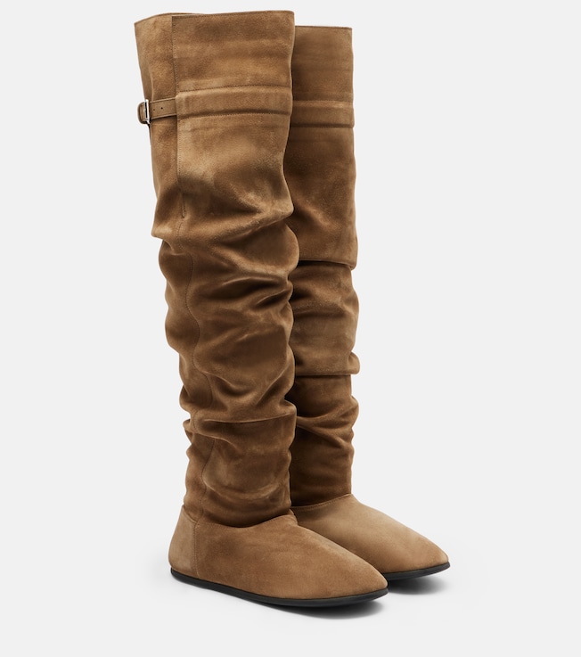 Christen Big Boot suede over-the-knee boots