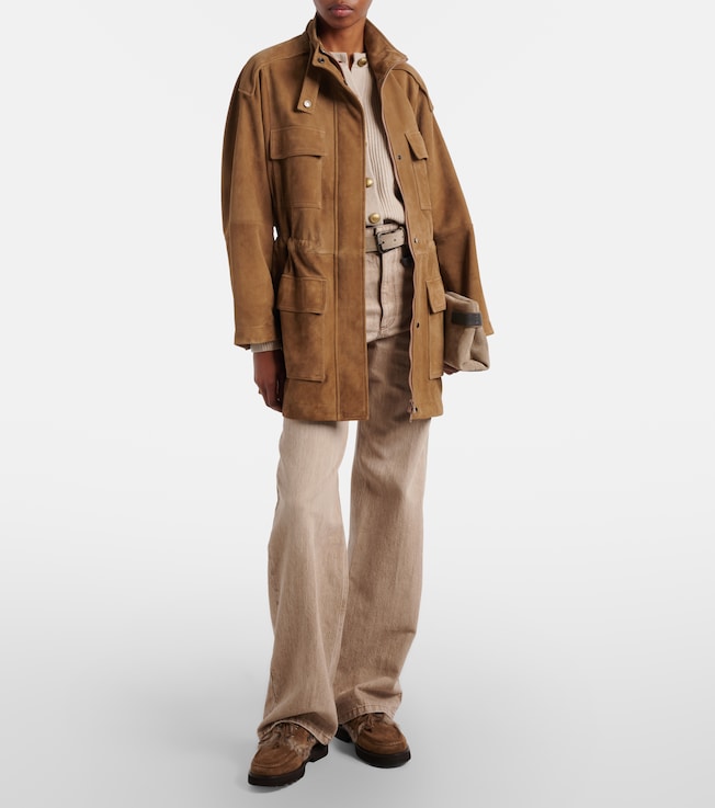 Brunello Cucinelli Suede field jacket