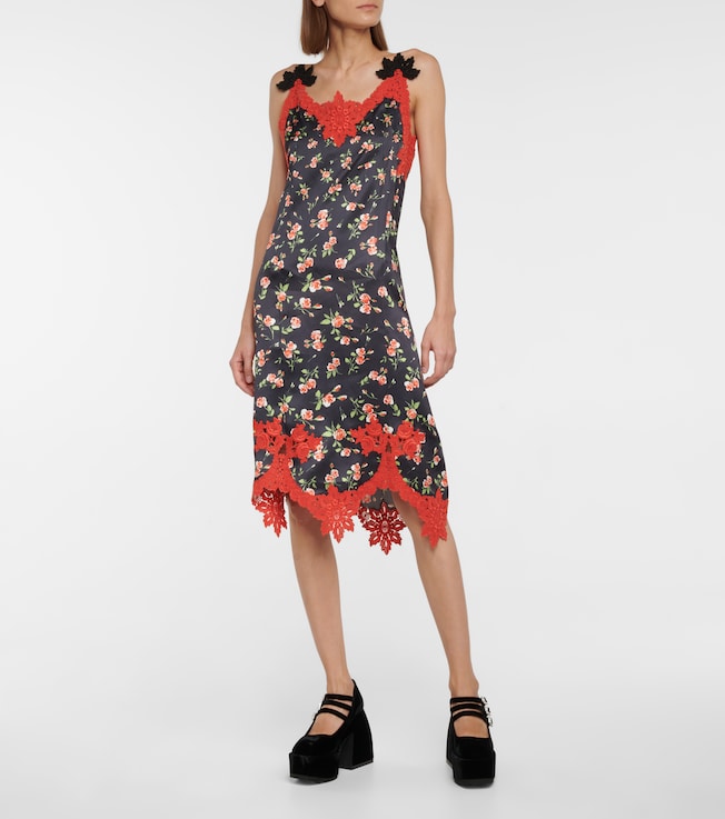 Rabanne Floral printed midi dress