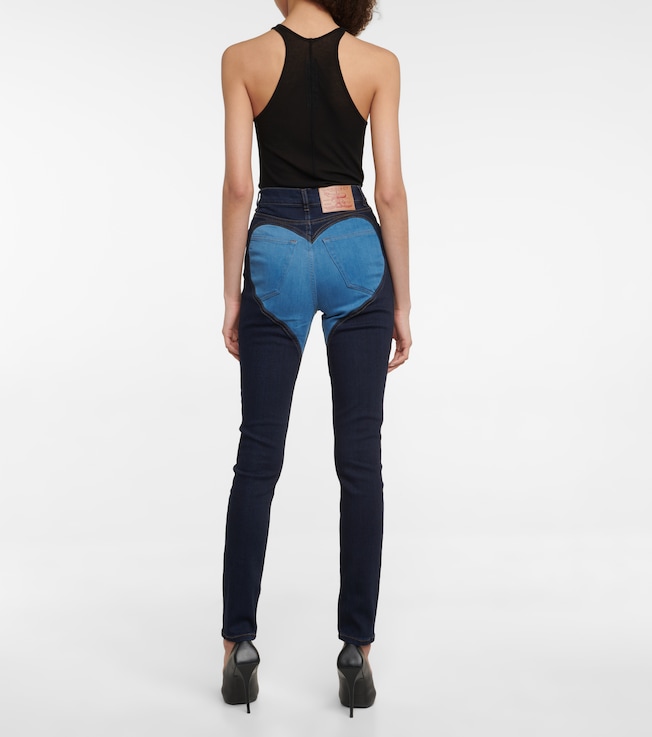 Y/Project Paneled high-rise skinny jeans