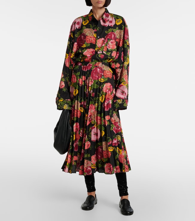 Junya Watanabe Pleated midi skirt