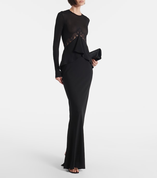 Christopher Esber Endrey Disconnect lace-trimmed gown