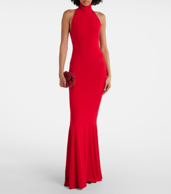 Norma Kamali Halterneck gown