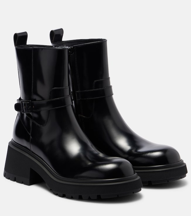 JIMMY CHOO Conny leather ankle boots