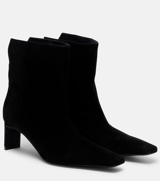 KHAITE Ona 55 suede ankle boots