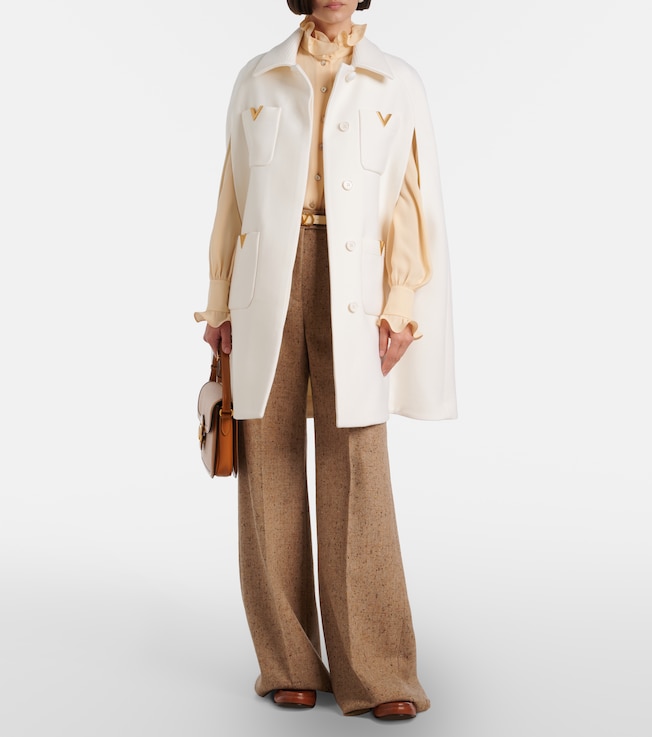 Valentino VGold wool cape