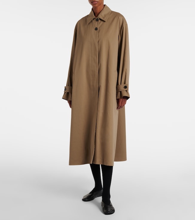 The Row Lolana cotton gabardine coat
