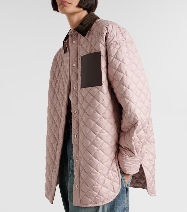 Loewe Loewe Anagram quilted leather-trimmed jacket