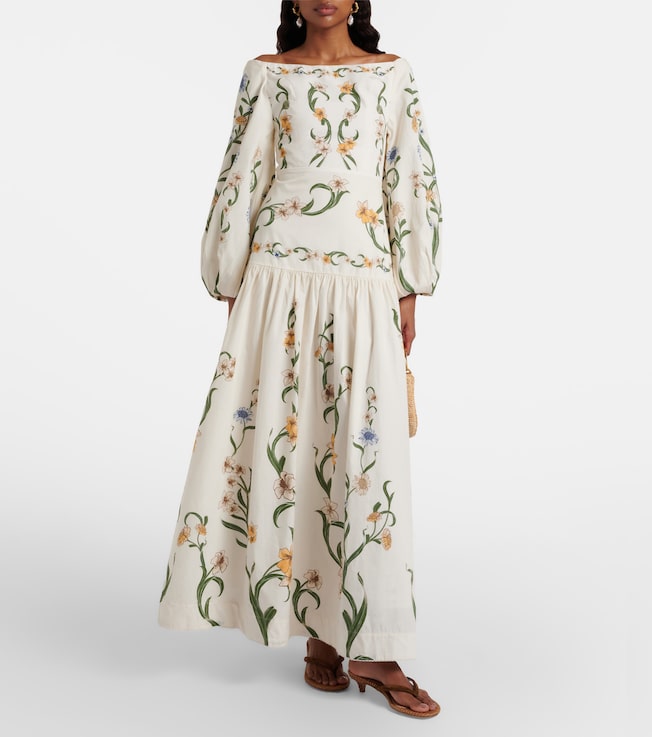 Agua by Agua Bendita - Senlis off-shoulder cotton maxi dress | Plush