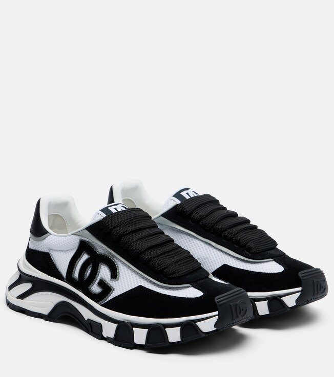 Dolce&Gabbana DG Country Road suede-trimmed sneakers