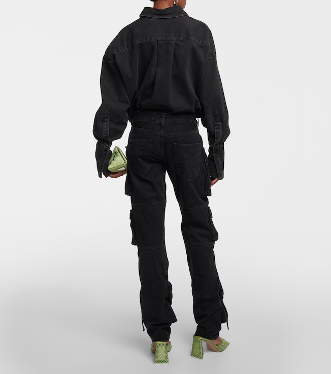 THE ATTICO The Attico Low-rise straight cargo jeans
