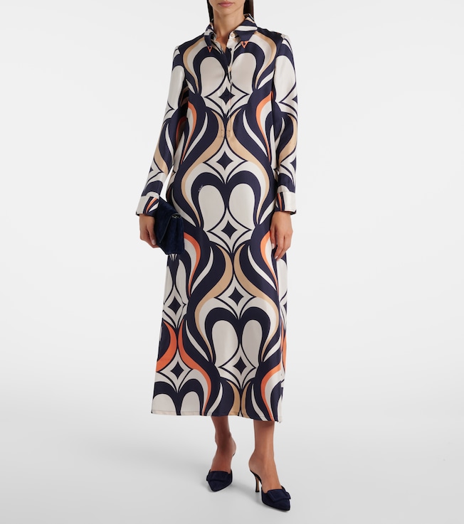 La DoubleJ Chemise Swing printed silk shirt dress