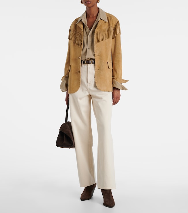 Ralph Lauren Collection Ryland fringed suede jacket