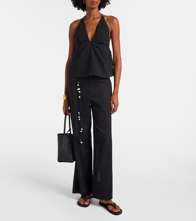 SIR. Azura halterneck cotton top