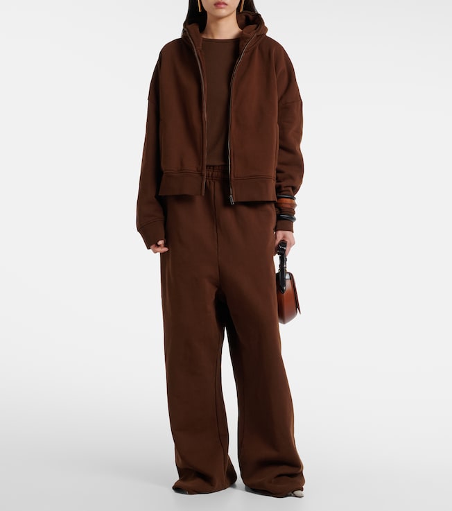 Entire Studios Thermal cotton fleece zip-up hoodie