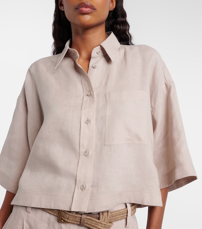 Brunello Cucinelli Brunello Cucinelli Oversized linen shirt