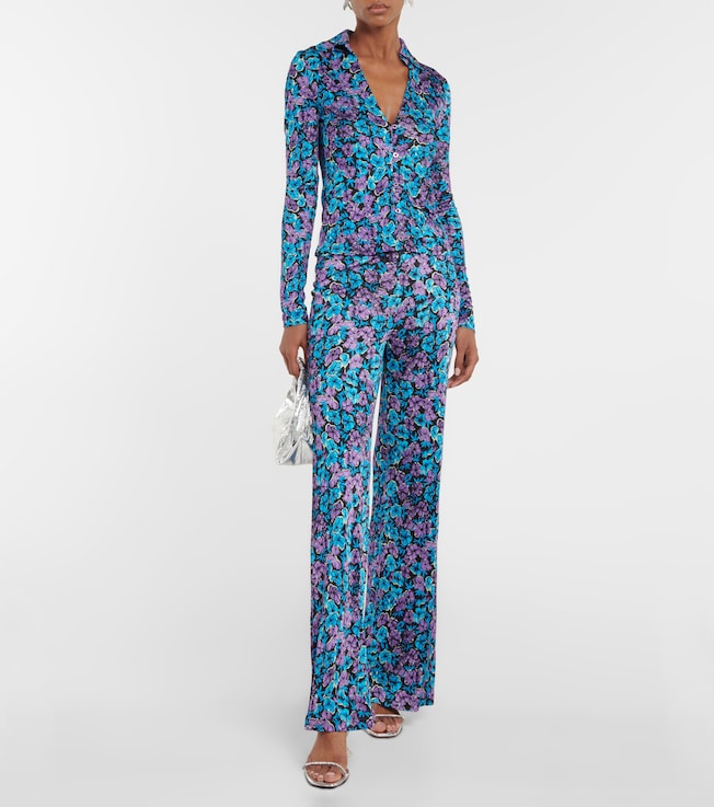 Rotate Floral jersey shirt