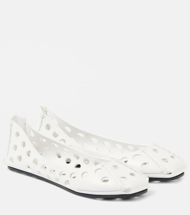 Alaïa Perfo leather ballet flats