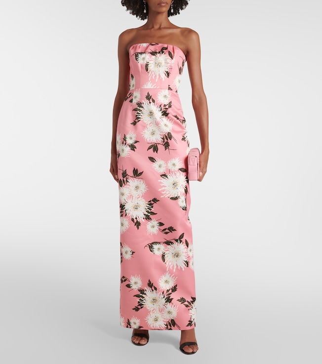 Emilia Wickstead Emine floral taffeta faille gown