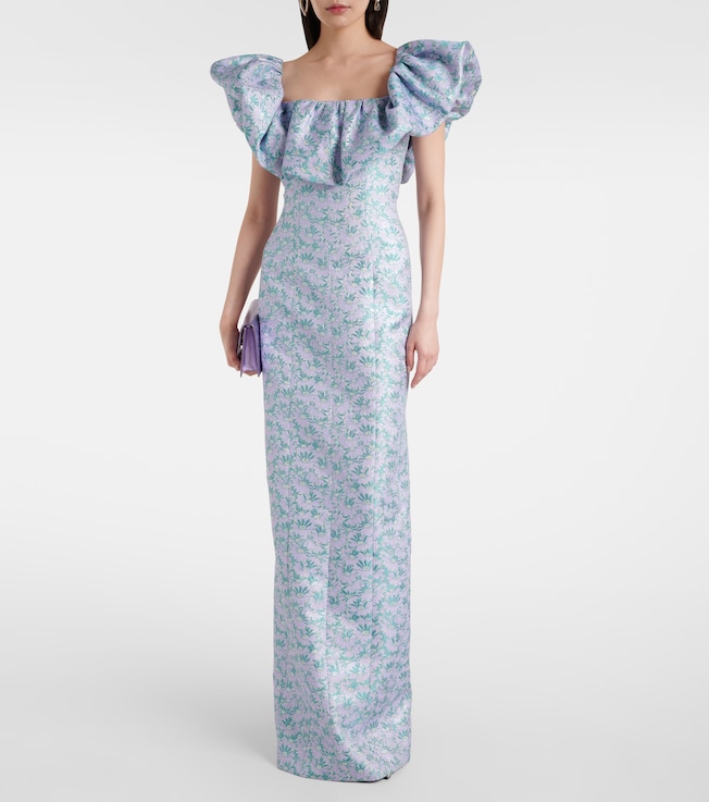 Markarian Rowan floral brocade gown 