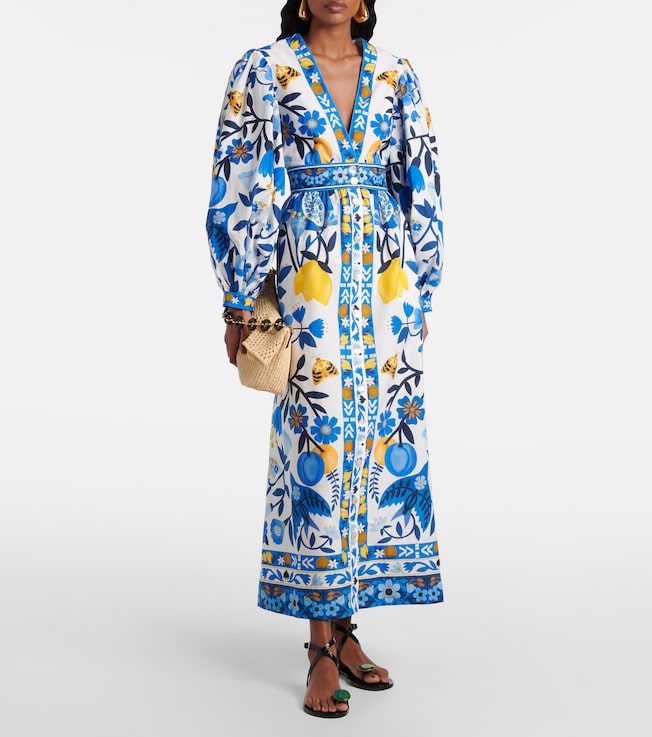FARM Rio Floral cotton maxi dress