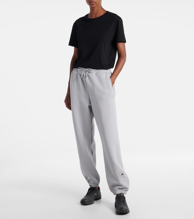 adidas by Stella McCartney Cotton-blend fleece sweatpants