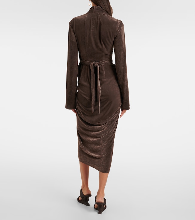  Rick Owens Wrap midi dress