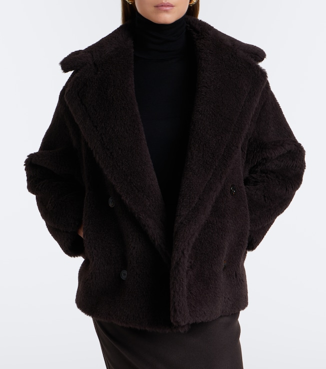 Max Mara Max Mara Alpaca, wool, and silk peacoat