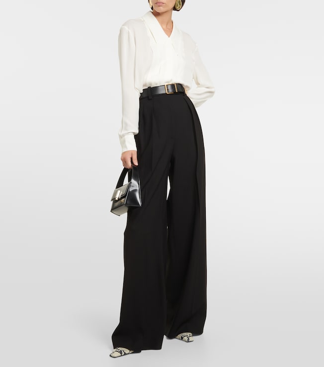 KHAITE Teyana high-rise wide-leg pants