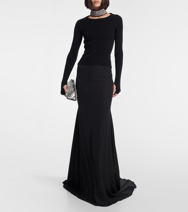 GIUSEPPE DI MORABITO Jersey maxi skirt