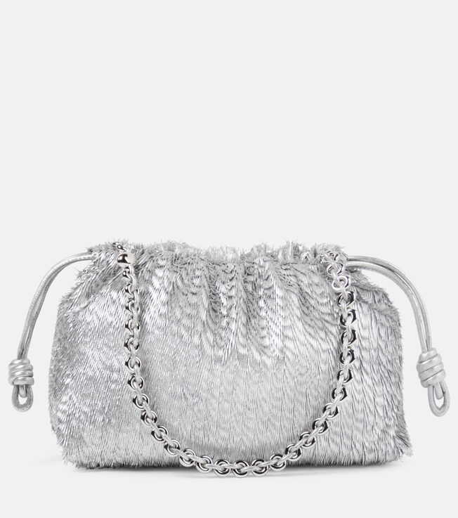 Clutch Flamenco aus Metallic-Leder | Loewe