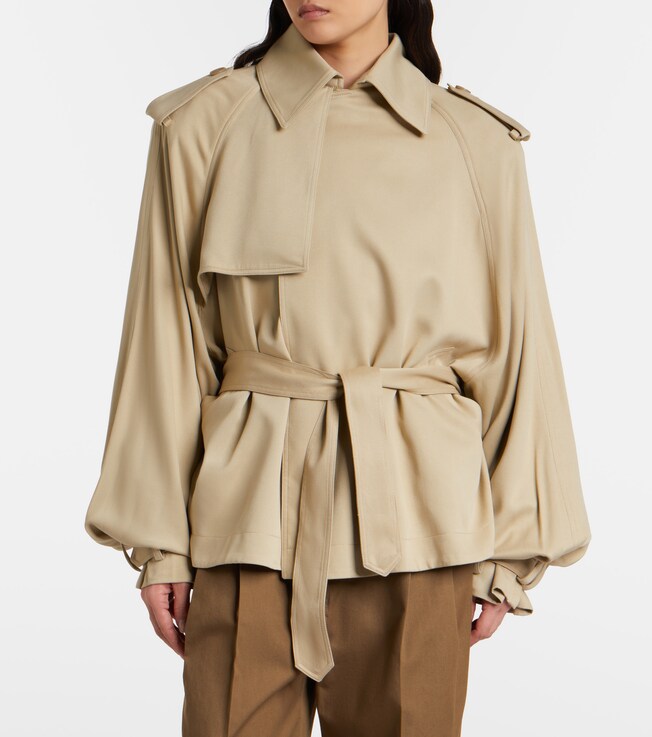 The Frankie Shop The Frankie Shop Elva twill trench coat
